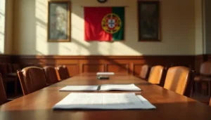 Reunião institucional de junta de freguesia sobre contratação pública